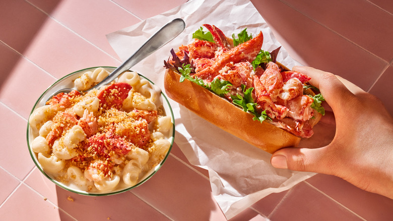 Panera's Lobster Mac & Cheese and Lobster Roll.