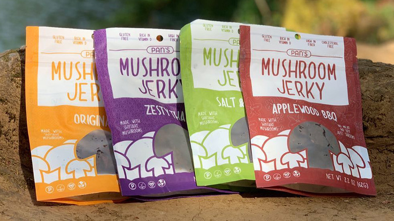 Four Bags of Pan's Mushroom Jerky
