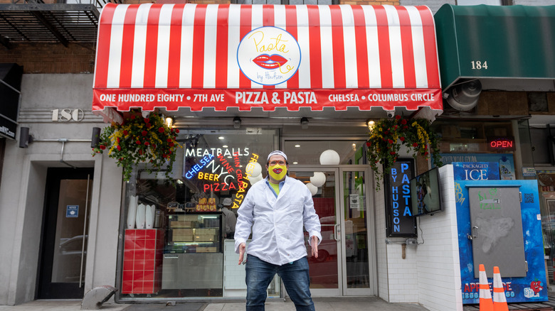 Brandon Fay standing outside Pasta By Hudson