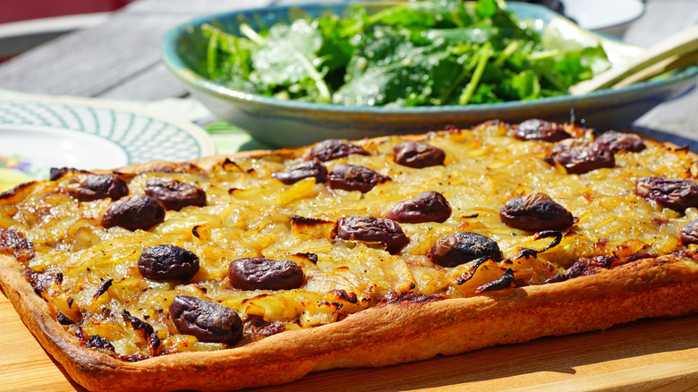 Pissaladiere with onions and olives
