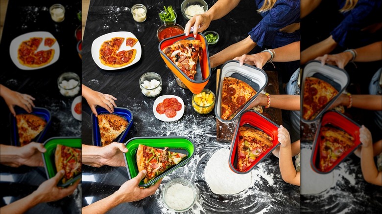 Hands holding Pizza Packs