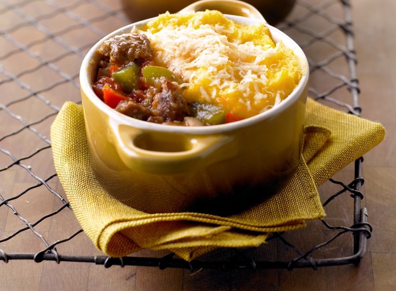 Polenta and Sausage Pie Recipe