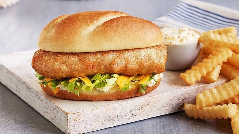 Culver's North Atlantic Cod Sandwich with fries