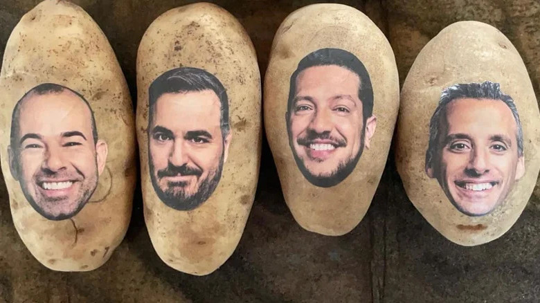Potatoes with faces on them from Potato Parcel