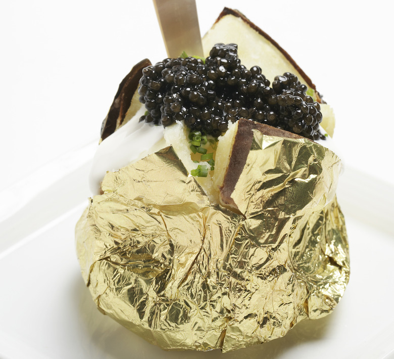 Potatoes With Crème Fraiche And Caviar