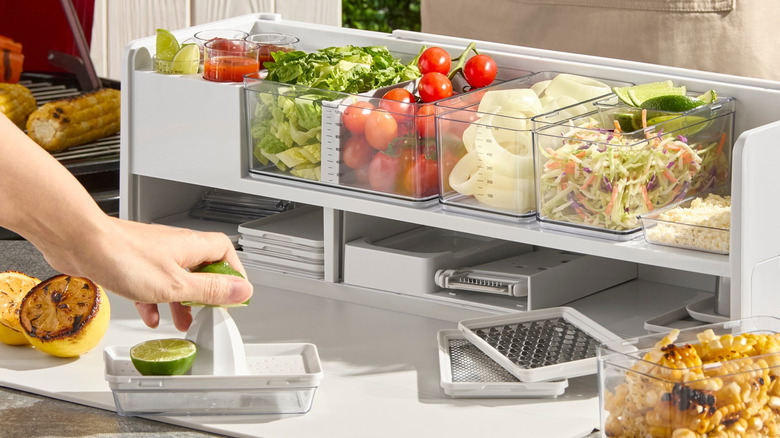A Prepdeck Gen 2 being used in a home kitchen