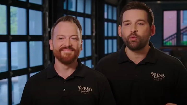 Caleb and Bryan Lewis after appearing on Shark Tank