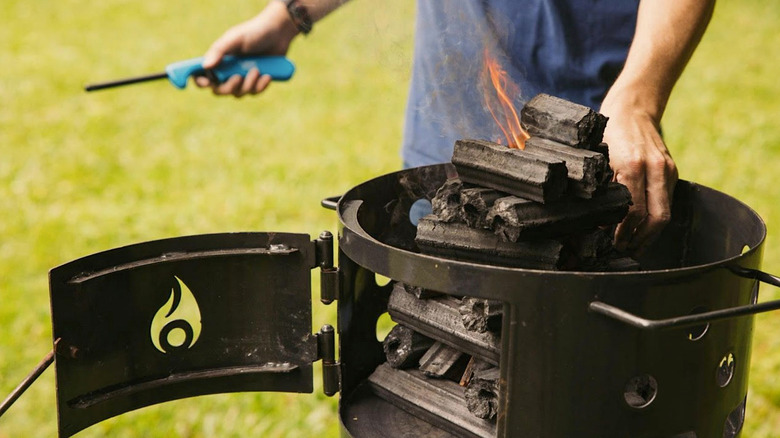 Grilling with Prime 6 eco-friendly charcoal