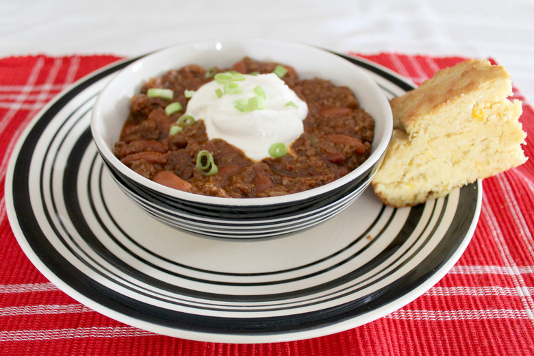 You only need one recipe for basic beef chili — print out this version on your Canon PIXMA printer and keep it on your fridge for easy reference!