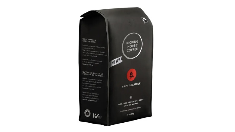 Bag of Kicking Horse Coffee's Happy Camper