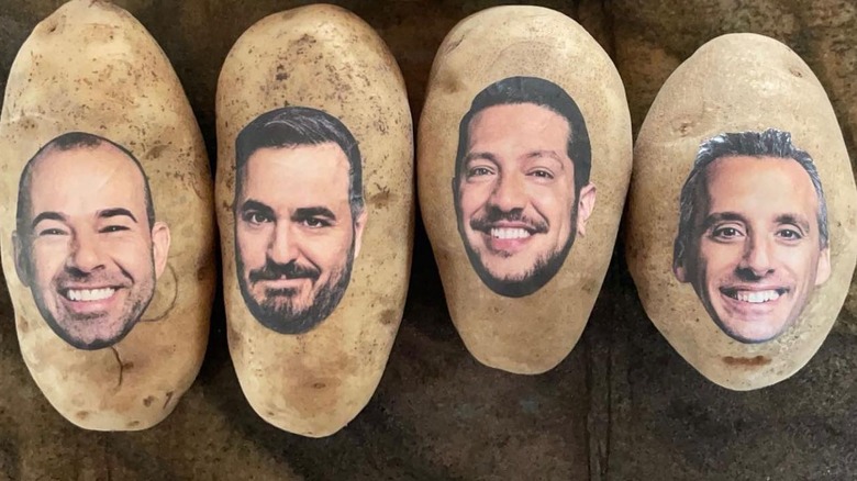 Potatoes with faces on them from Potato Parcel