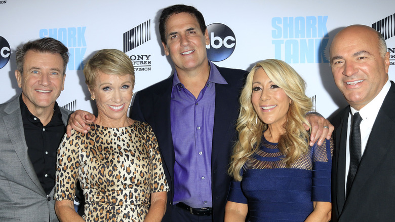 Hosts of Shark Tank on red carpet