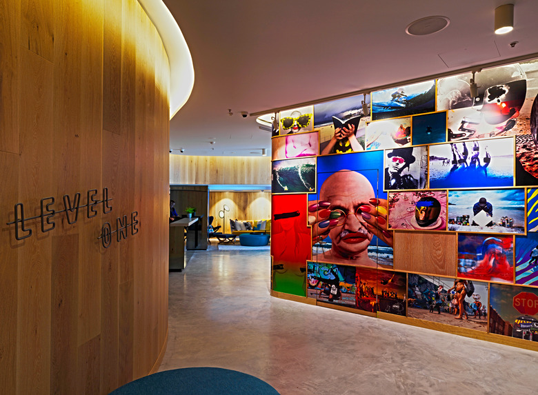 QT Bondi - Lobby & Shaun Gladwell Art Installation 2.jpg