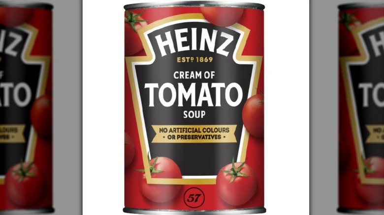 Heinz Cream of Tomato soup can