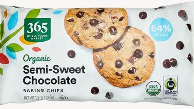 Bag of Whole Foods 365 Semi-Sweet Chocolate Chips