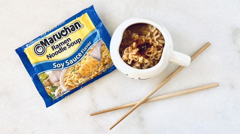 Maruchan soy sauce ramen flavor