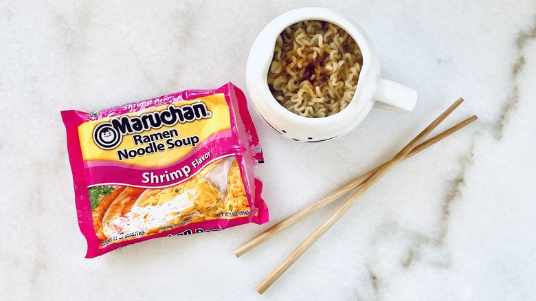 Maruchan ramen shrimp flavor