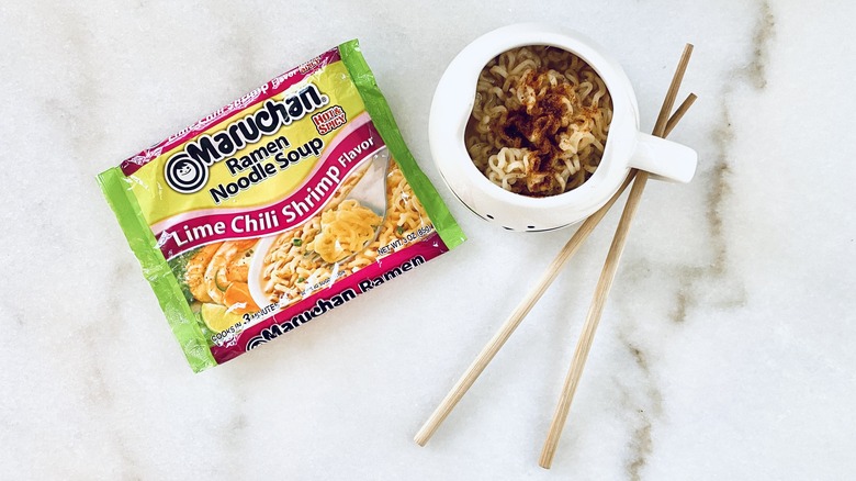 Maruchan ramen lime chili shrimp flavor