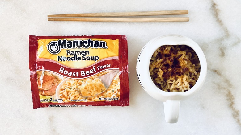 Maruchan ramen roast beef flavor