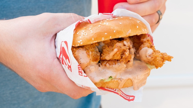 Raising Cane's chicken sandwich