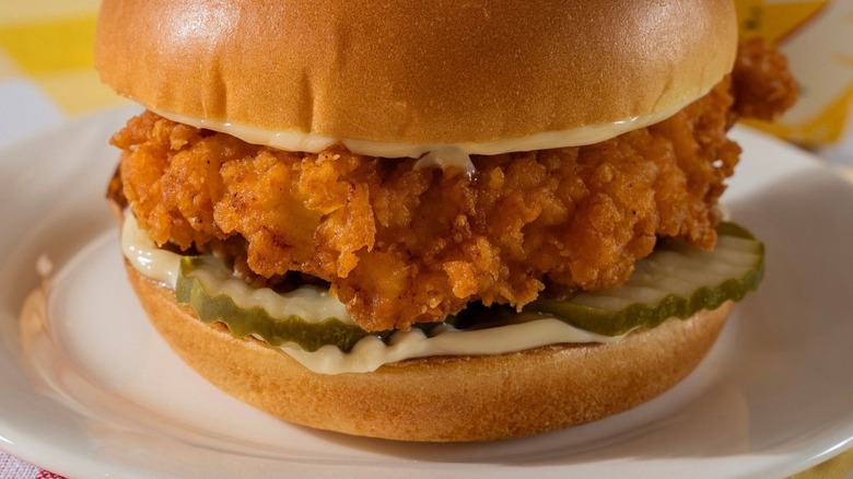 Hardee's hand-breaded chicken sandwich
