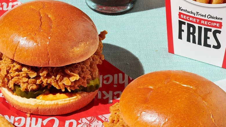KFC spicy chicken sandwich