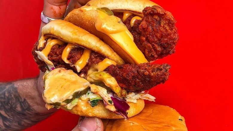 Dave's Hot Chicken sandwich