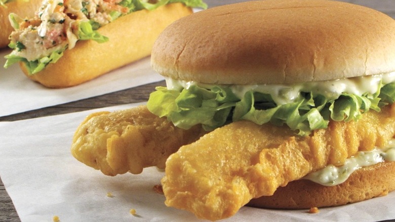 Captain D's giant fish sandwich