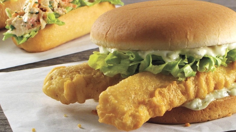 Captain D's giant fish sandwich