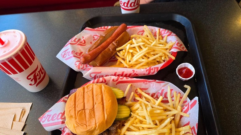 Two Freddy's meals with fries