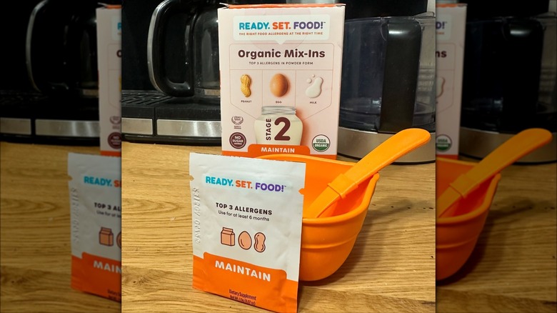 Ready. Set. Food! brand allergen kit dissolvable in milk