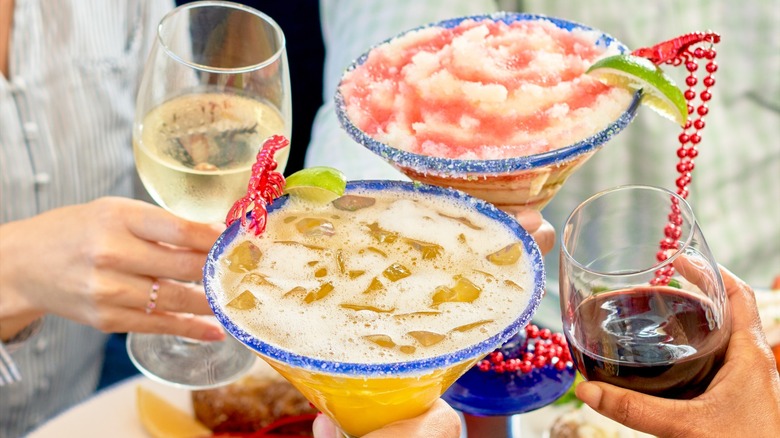 Toasting Red Lobster cocktails