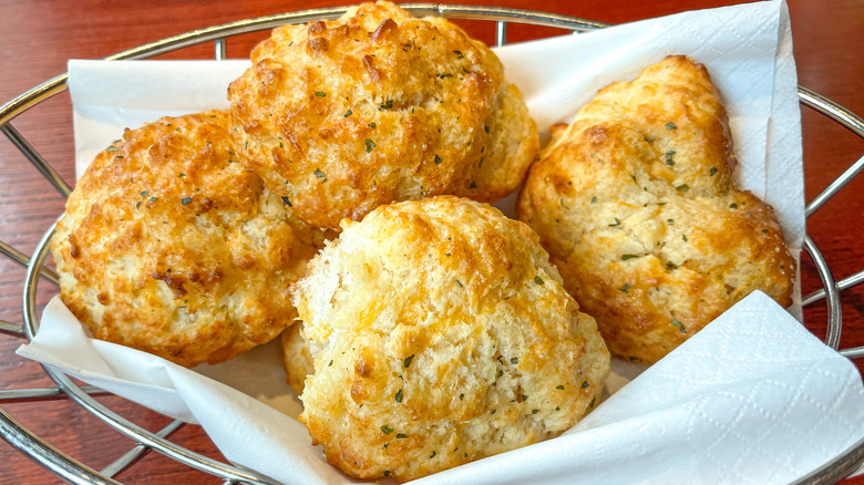 Basket of Cheddar Bay Biscuits