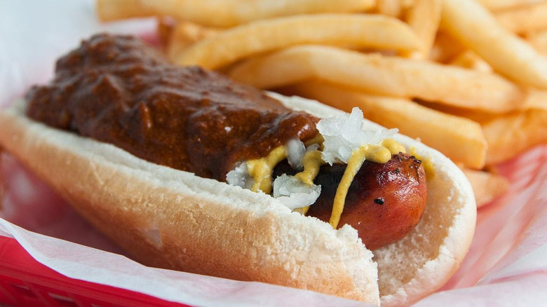 half-smoke and fries
