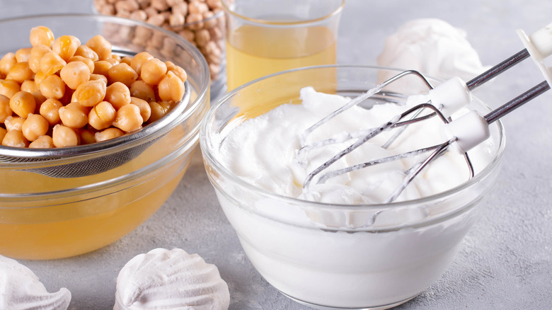 Chickpeas for vegan meringue