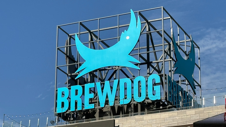 Brewdog sign with logo