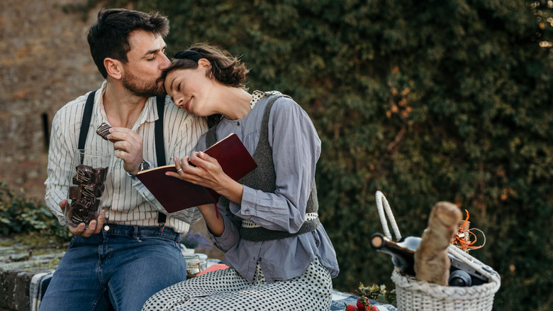 Couple on a picnic