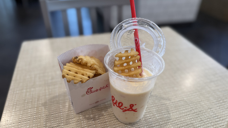 a fry in the Peach Frosted Lemonade
