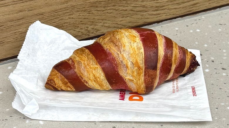 Raspberry Striped Croissant from Dunkin'