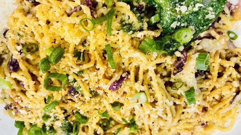 Close-up view of Noodles & Co. Chili Garlic Ramen