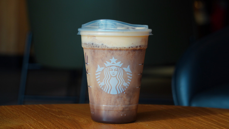Starbucks' Charlie Brown Mocha Frappuccino.