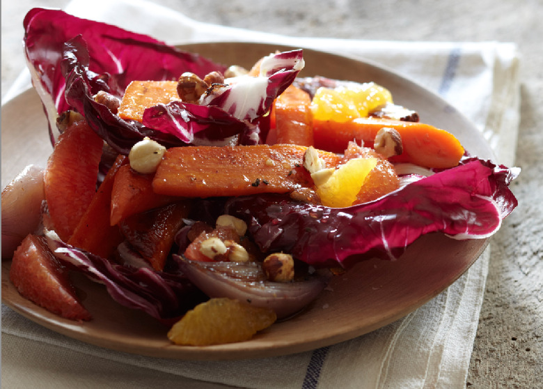 Roasted Carrot, Hazelnut And Radicchio Salad With Honey And Orange Recipe