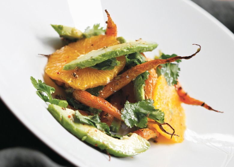 Roasted Carrot, Orange And Avocado Salad Recipe