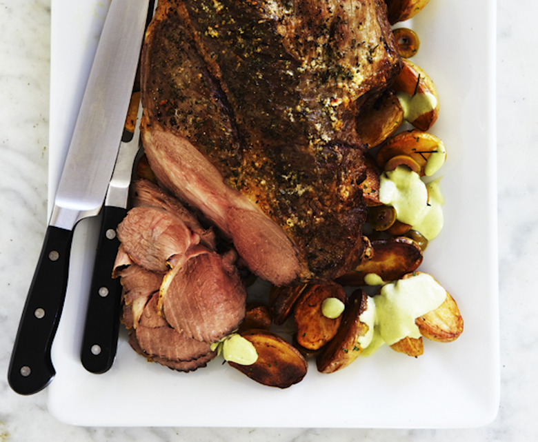 Roasted Lamb With Tomatillo Salsa Recipe