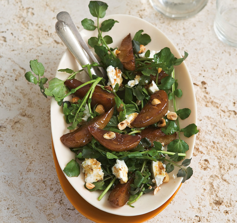 Roasted Pear, Feta, Watercress And Hazelnut Salad Recipe