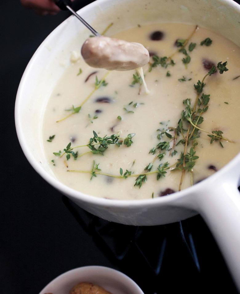 Roquefort and Mushroom Fondue (c) Wendy Sue Lamm