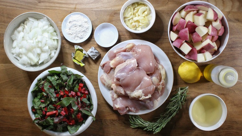 ingredients for chicken potato stew