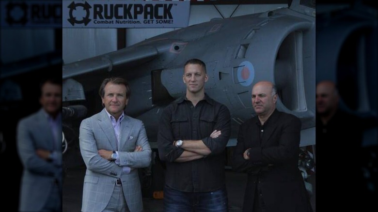 Rob Dyer with Robert Herjavec and Kevin O'Leary