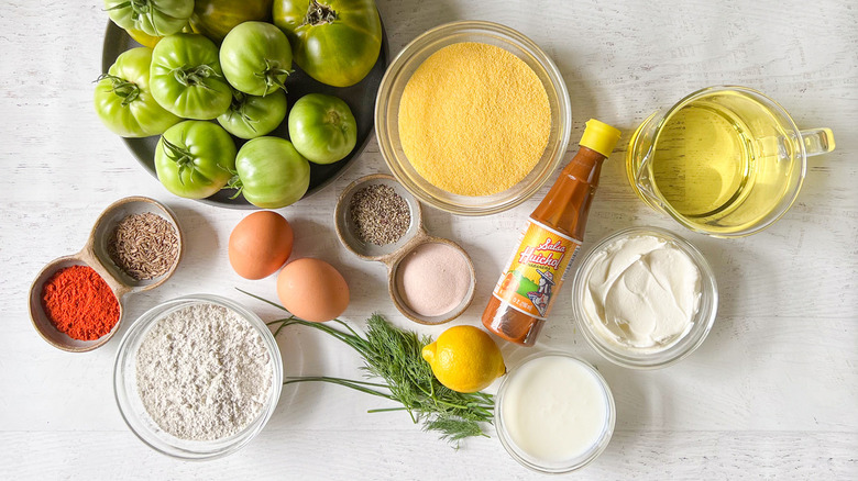 fried green tomato ingredients