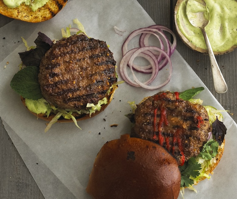 Saigon Burgers With Ginger Glaze And Thai Basil Mayo Recipe